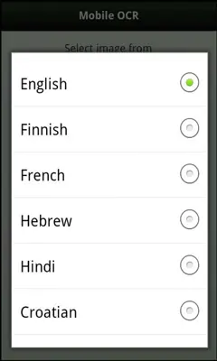Mobile OCR android App screenshot 1